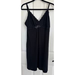 Soma Black Lace Night Gown Large